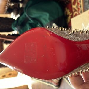 Silver studded Christian Louboutin Size 39